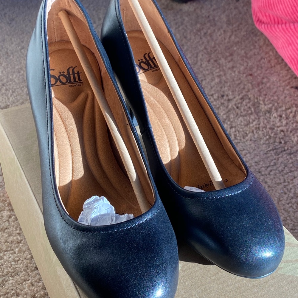 Söfft Sofft Soft Matte Black Heels BRAND NEW Turin